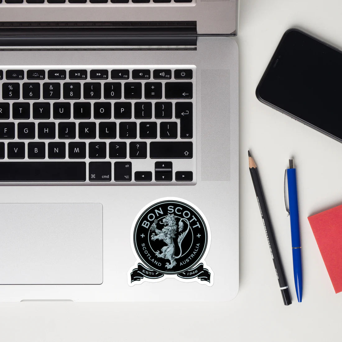Bon Scott Crest Sticker